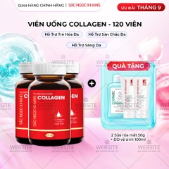 Combo 3 Viên Uống Collagen Dipeptide Mờ Nếp Nhăn - Dưỡng Ẩm Mịn Sắc Ngọc Khang
