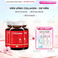 Combo 3 Viên Uống Collagen Dipeptide Mờ Nếp Nhăn - Dưỡng Ẩm Mịn Sắc Ngọc Khang