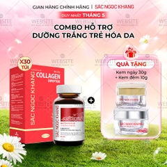 Combo Cao Cấp Dưỡng Da Căng Mịn - Trắng Sáng Sắc Ngọc Khang