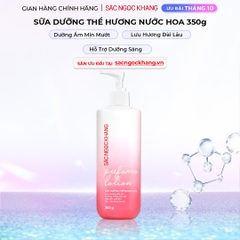 Sữa Dưỡng Thể Nước Hoa Dưỡng Trắng Da Mịn Màng Sắc Ngọc Khang 350g