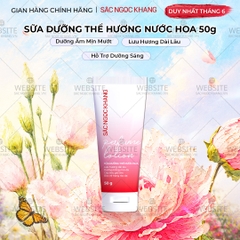 Sữa Dưỡng Thể Nước Hoa Dưỡng Trắng Da Mịn Màng Sắc Ngọc Khang 50g