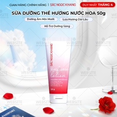 Sữa Dưỡng Thể Nước Hoa Dưỡng Trắng Da Mịn Màng Sắc Ngọc Khang 50g
