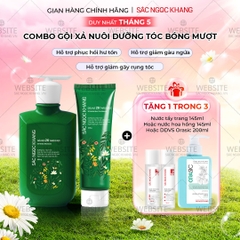 Bộ đôi dầu gội - dầu xả 26 loại thảo dược Sắc Ngọc Khang