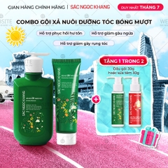 Bộ đôi dầu gội - dầu xả 26 loại thảo dược Sắc Ngọc Khang