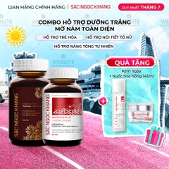 Combo Hỗ Trợ Mờ Nám - Dưỡng Trắng Cao Cấp Sắc Ngọc Khang