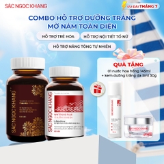 Combo Hỗ Trợ Mờ Nám - Dưỡng Trắng Cao Cấp Sắc Ngọc Khang