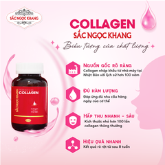 Viên Uống Collagen Dipeptide Mờ Nếp Nhăn - Dưỡng Ẩm Mịn Da Sắc Ngọc Khang hộp 60 viên