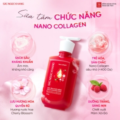 [MỚI] Sữa Tắm Chức Năng Nano Collagen Sắc Ngọc Khang 500g (Tặng combo sữa dưỡng thể và sữa rửa mặt)