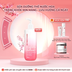 Sữa Dưỡng Thể Nước Hoa Dưỡng Trắng Da Mịn Màng Sắc Ngọc Khang 350g (Tặng Tẩy Tế Bào Chết Body 200g)
