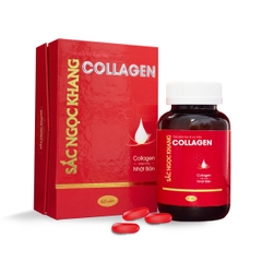 Viên Uống Collagen Dipeptide Mờ Nếp Nhăn - Dưỡng Ẩm Mịn Da Sắc Ngọc Khang hộp 60 viên
