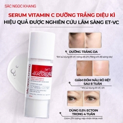 Serum Vitamin C Sắc Ngọc Khang 30ml - Tinh chất dưỡng trắng da diệu kỳ, mờ thâm nám, tàn nhang (tặng Sữa Dưỡng Thể 50g)