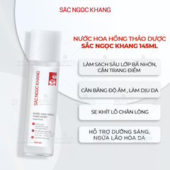 Nước Hoa Hồng Thảo Dược Sắc Ngọc Khang 145ml (Herbal Toner)