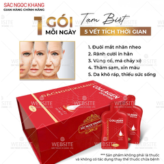 Nước Uống Collagen Dipeptide Hỗ Trợ Làm Mờ Nếp Nhăn - Dưỡng Ẩm Mịn Da Sắc Ngọc Khang (Hộp 30 túi x 20 ml)