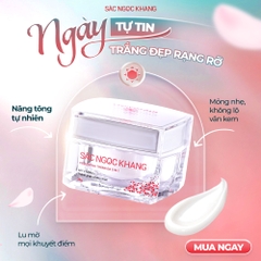 Combo Dưỡng Da Ngày Và Đêm Sắc Ngọc Khang (Kem Dưỡng Da Ban Đêm 30g và Kem Dưỡng Da Ban Ngày 5in1 30g, tặng Sữa rửa mặt 100g hoặc sữa dưỡng thể 50g)