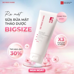 Sữa Rửa Mặt Thảo Dược Dịu Nhẹ Sắc Ngọc Khang (Herbal Facial Cleanser) 300g