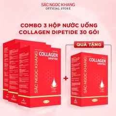 [Liệu trình 3 tháng] Combo 3 Hộp Collagen Nước 30 Túi (tặng 01 Hộp Collagen nước 15 túi)