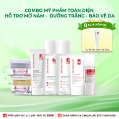 Combo 8 Sản Phẩm Chăm Sóc Da Toàn Diện Chuyên Sâu Sắc Ngọc Khang (Nước Tẩy Trang Thảo Dược, Sữa Rửa Mặt Thảo Dược, Tẩy Tế Bào Chết Cà Phê, Nước Hoa Hồng Thảo Dược, Serum Siêu Dưỡng Trắng Vitamin C, Kem Dưỡng Da 5 In 1, Kem Dưỡng Ban Đêm, Kem Chống Nắng)