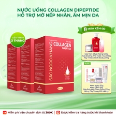 Combo 3 Hộp Nước Uống Collagen Dipeptide Mờ Nếp Nhăn - Dưỡng Ẩm Mịn Sắc Ngọc Khang