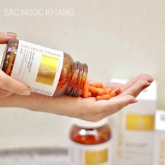 Combo Toàn Diện Mờ Nám, Đẹp Da Sắc Ngọc Khang: Nước tẩy trang 145ml, sữa rửa mặt 50g, nước hoa hồng 145ml, kem chống nắng 50g, kem dưỡng da ban đêm 10g, viên uống vi tảo lục 60v (phiên bản thường)