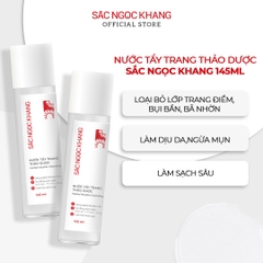 Combo Nước hoa hồng thảo dược Sắc Ngọc Khang 145ml + Nước tẩy trang thảo dược Sắc Ngọc Khang 145ml