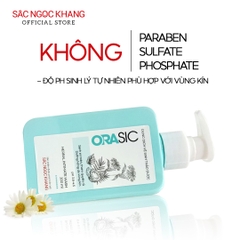 Dung Dịch Vệ Sinh Thảo Dược Orasic Dưỡng Hồng Sắc Ngọc Khang (Herbal Intimate Wash) 200ml