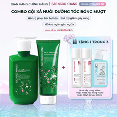 Bộ đôi dầu gội - dầu xả 26 loại thảo dược Sắc Ngọc Khang