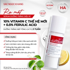 Combo Dưỡng Trắng Da gồm Kem Hoa Thiên và Serum Vitamin C (tặng Sữa dưỡng thể)