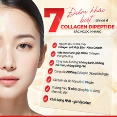 Viên Uống Collagen Dipeptide Hỗ Trợ Mờ Nếp Nhăn, Dưỡng Da Ẩm Mịn Sắc Ngọc Khang 120 viên (Tặng Sữa Rửa Mặt 50g)