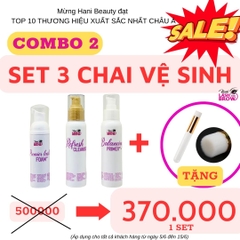 Combo bộ 3 bọt vệ sinh mi