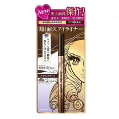Bút Kẻ Mắt Nước Kiss me Bền Màu Không Trôi Mầu 02 Nâu Đen Brown Black 0.4ml