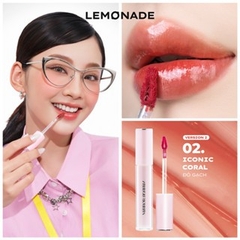 Son tint bóng không dính bền màu Lemonade Mirror Mirror Water Tint bóng mượt môi , bền màu 4g