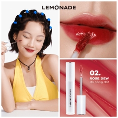 Son tint bóng không dính bền màu Lemonade Mirror Mirror Water Tint bóng mượt môi , bền màu 4g