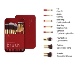 Hộp Cọ Du Lịch Vacosi My Darling 8 Cây BC24 (Màu Đỏ)