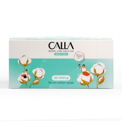 Bông Tẩy Trang Calla  Xanh 80 miếng