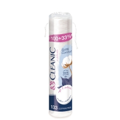 bông tẩy trang Cleanic 133 miếng