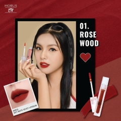 Son kem Horus Màu #01 Rose Wood Đỏ Cam Sof Matte Velvet Lipcream 3.6g
