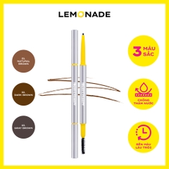 Chì kẻ mày Lemonade Micro Eyebrow siêu sắc mảnh lâu trôi màu #03.Gray Brown