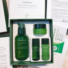 Set Dưỡng Da 4 món Innisfree Green Tea Seed Serum