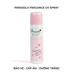 [Tặng kèm son] Xịt chống nắng Naris Parasola Fragance UV Cut Spray SPF50+ PA++++ (90g)