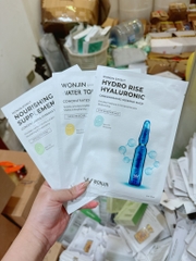 (Không vỏ) Mặt nạ Wonjin Effect Essence Mask 10 miếng tặng sữa rửa mặt Vàng Toning - Đỏ Rejuvenation - Xanh Dương Hydro Rise - Xanh Lá Nourishing
