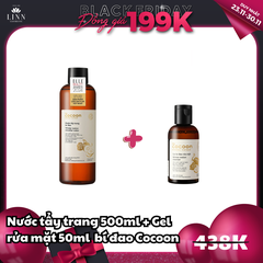 Combo NTT bí đao 500ml + Gel rửa mặt Bí đao 50ml COCOON