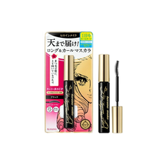 Mascara Kiss me Nâng Cong Và Dài Mi Vỏ Hồng Màu Đen 6g