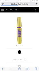 Mascara Maybelline vàng nhạt Colossal volume