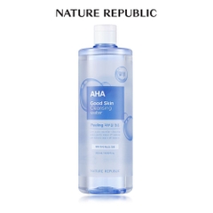 Nước tẩy trang da dầu mụn Nature Republic Good Skin Cleansing Water AHA - Mineral 500ml chính hãng