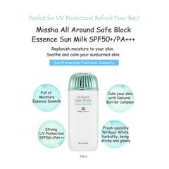 KCN Missha Xanh Lá All-around Safe Block Missha essence sun milk spf 50  70ml