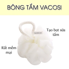 Bông tắm cao cấp Hàn Quốc Vacosi Plastic Bath Sponge BP21 - bông tắm vacosi chất liệu siêu mềm
