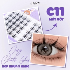 Lông mi cụm tự nhiên Jary Cluster Lashes  - hộp nhựa 5 hàng - mi giả chính hãng - daothinhuquynh