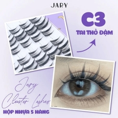 Lông mi cụm tự nhiên Jary Cluster Lashes  - hộp nhựa 5 hàng - mi giả chính hãng - daothinhuquynh