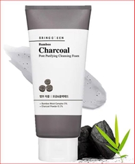 Sữa rửa mặt BRING GREEN Bamboo Charcoal Pore Purifying Cleansing Foam 300ml