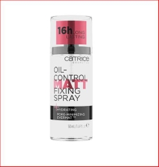 Xịt Khoáng Khóa Nền Catrice Oil-Control Matt Fixing Spray 16h 50ml